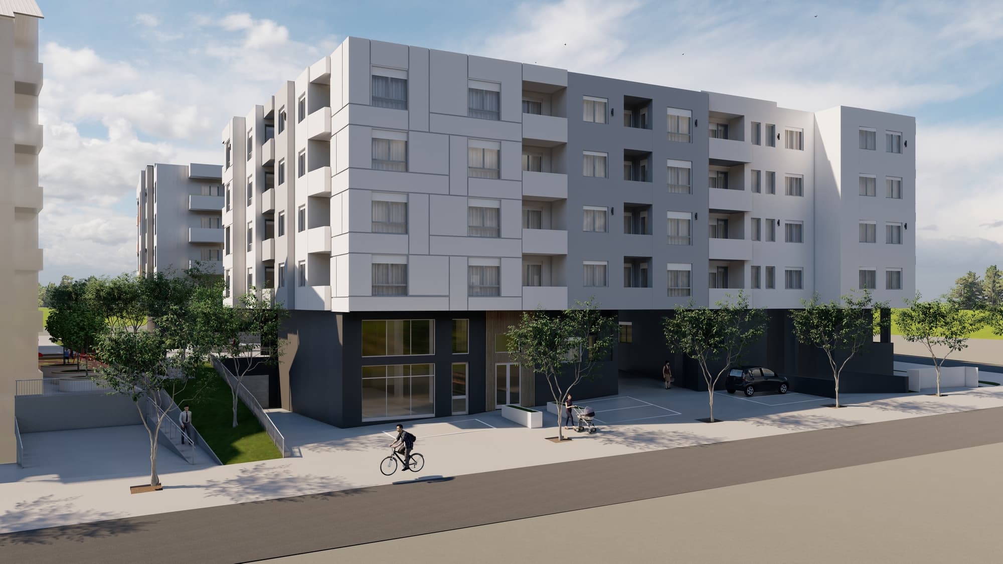 Nova lamela u naselju Pantelej kod bulevara Sv. Pantelejmona. - slika 1